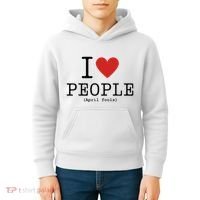 I Love People April Fools Day Funny April Fools Kids Hoodie thumb 4
