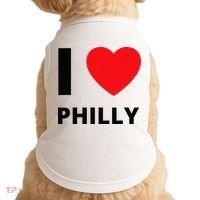 I Love Philly Heart Pennsylvania Love Fan Apparel Doggie Tank thumb 0