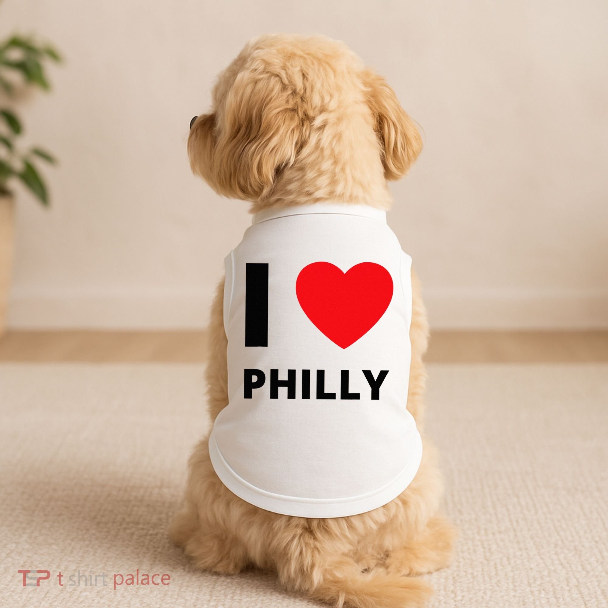 I Love Philly Heart Pennsylvania Love Fan Apparel Doggie Tank