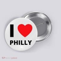 I Love Philly Heart Pennsylvania Love Fan Apparel Button thumb 0