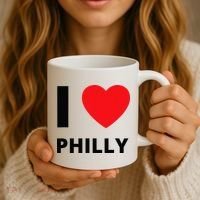 I Love Philly Heart Pennsylvania Love Fan Apparel Coffee Mug thumb 3