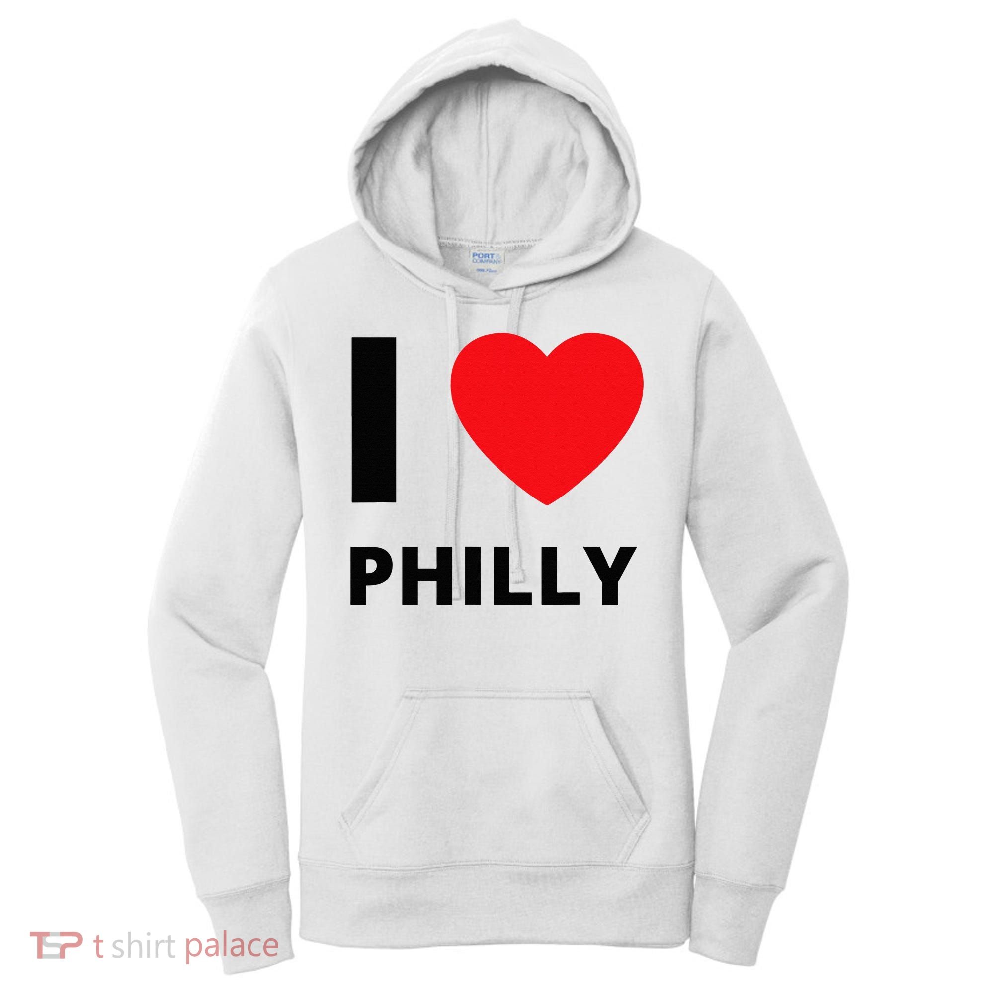 I Love Philly Heart Pennsylvania Love Fan Apparel Women's Hoodie