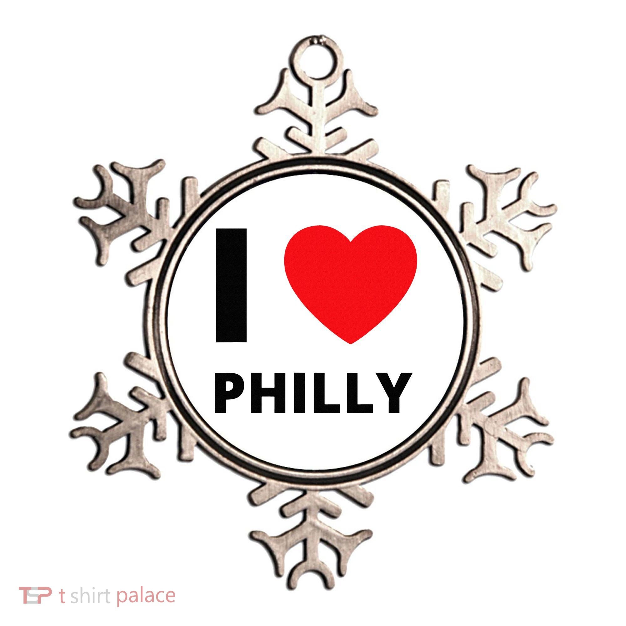 I Love Philly Heart Pennsylvania Love Fan Apparel Ornament