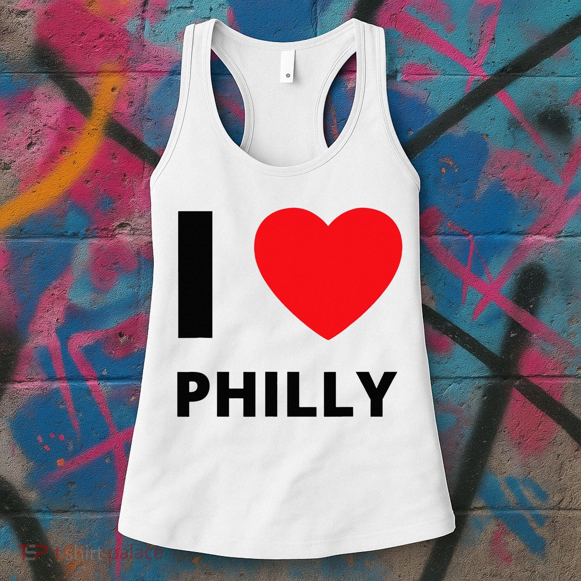 I Love Philly Heart Pennsylvania Love Fan Apparel Women's Tank Top