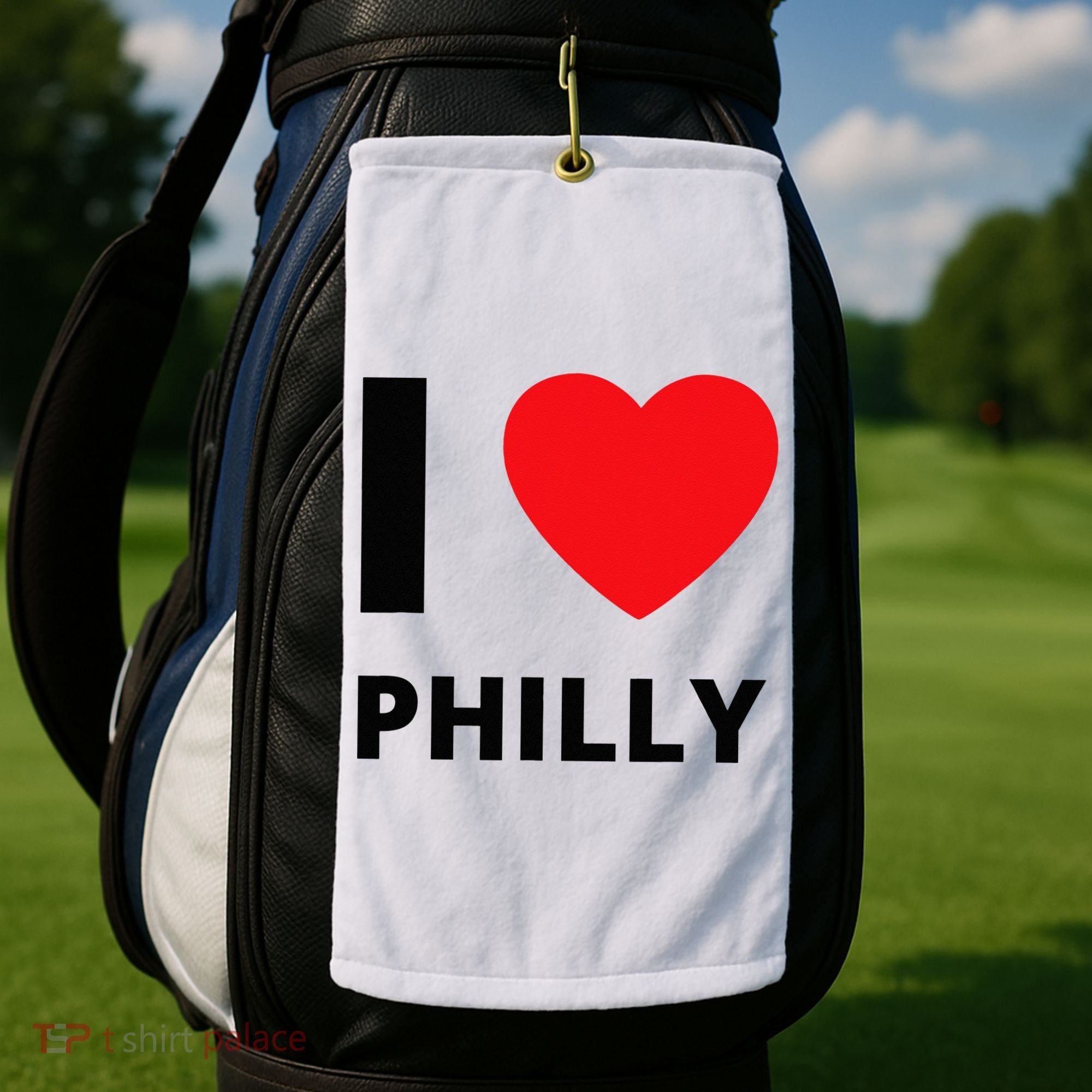 I Love Philly Heart Pennsylvania Love Fan Apparel Golf Towel