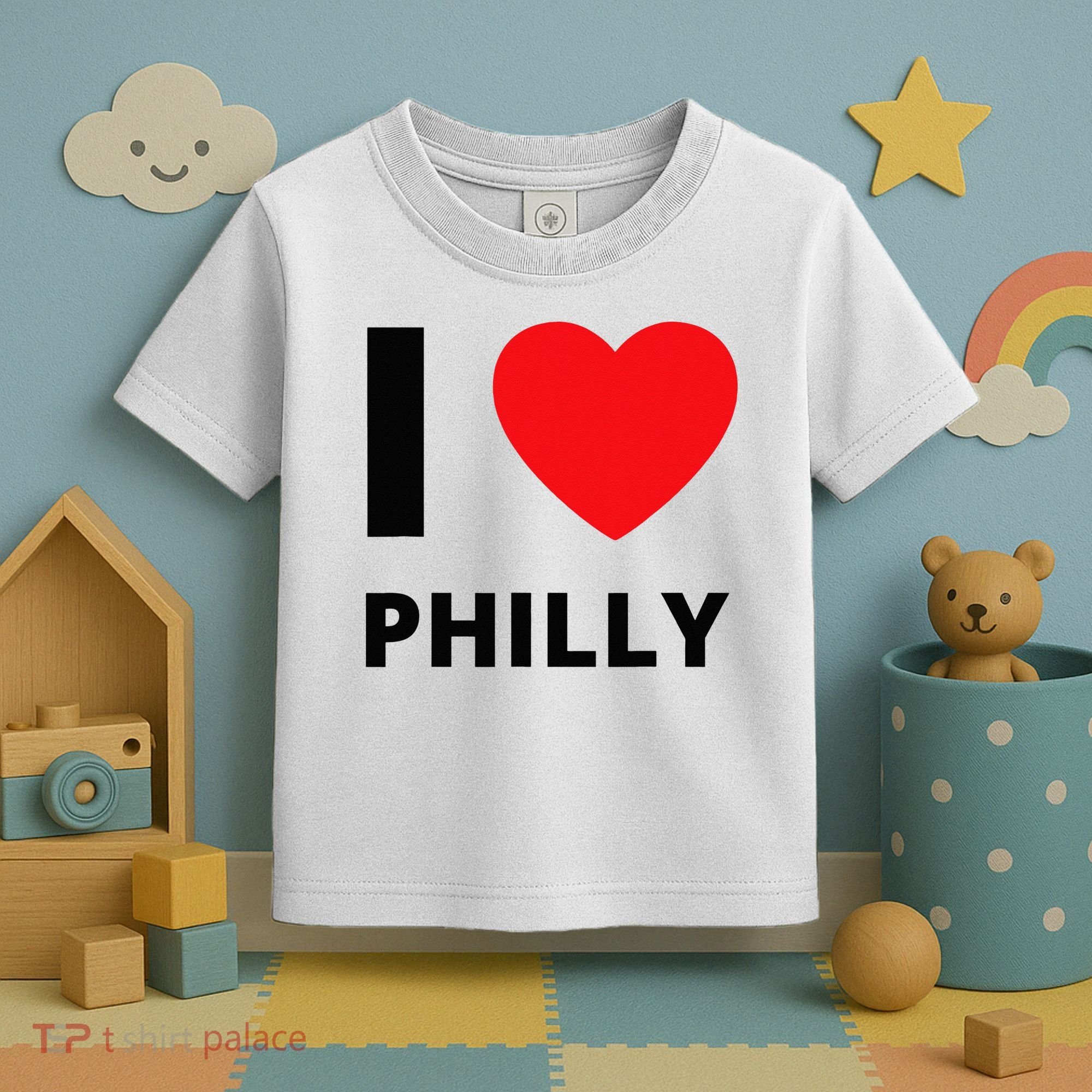 I Love Philly Heart Pennsylvania Love Fan Apparel Toddler T-Shirt