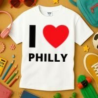 I Love Philly Heart Pennsylvania Love Fan Apparel Kids T-Shirt thumb 3