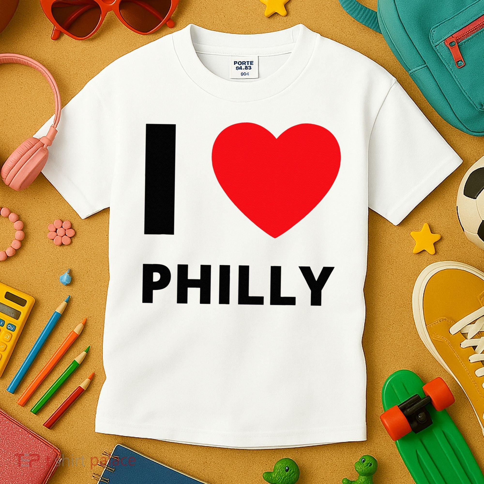 I Love Philly Heart Pennsylvania Love Fan Apparel Kids T-Shirt