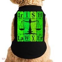 Irish Lawyer Periodic Table Elets Nerd Attorney Gift Doggie Tank thumb 0