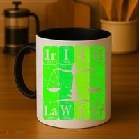 Irish Lawyer Periodic Table Elets Nerd Attorney Gift Coffee Mug thumb 4