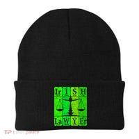 Irish Lawyer Periodic Table Elets Nerd Attorney Gift Beanie thumb 0