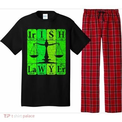 Irish Lawyer Periodic Table Elets Nerd Attorney Gift Pajama Set