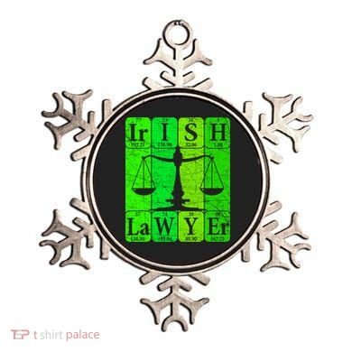 Irish Lawyer Periodic Table Elets Nerd Attorney Gift Ornament