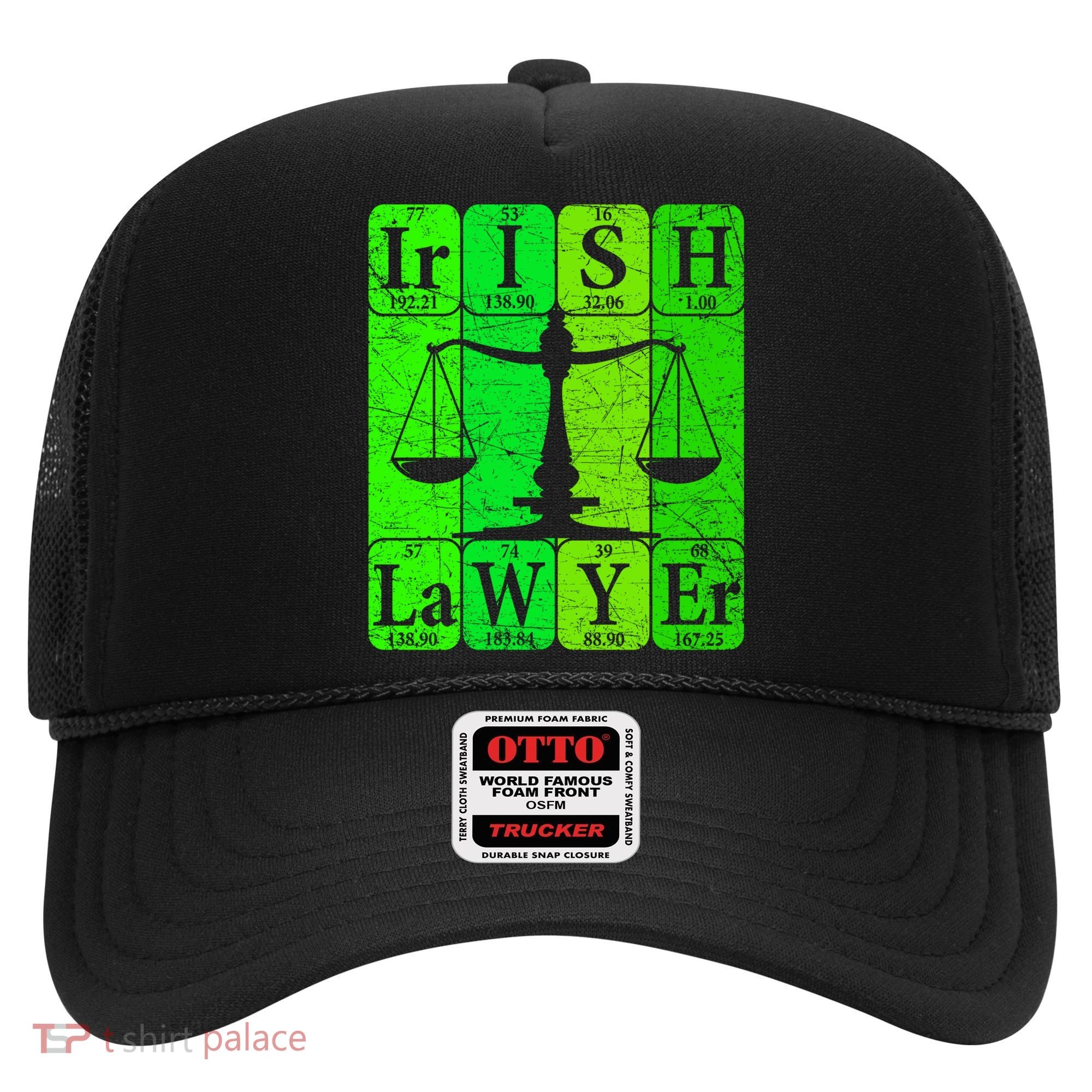 Irish Lawyer Periodic Table Elets Nerd Attorney Gift Hat