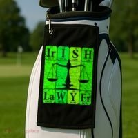Irish Lawyer Periodic Table Elets Nerd Attorney Gift Golf Towel thumb 2