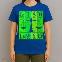 Irish Lawyer Periodic Table Elets Nerd Attorney Gift T-Shirt thumb 4
