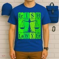 Irish Lawyer Periodic Table Elets Nerd Attorney Gift T-Shirt thumb 6