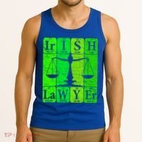 Irish Lawyer Periodic Table Elets Nerd Attorney Gift Tank Top thumb 3