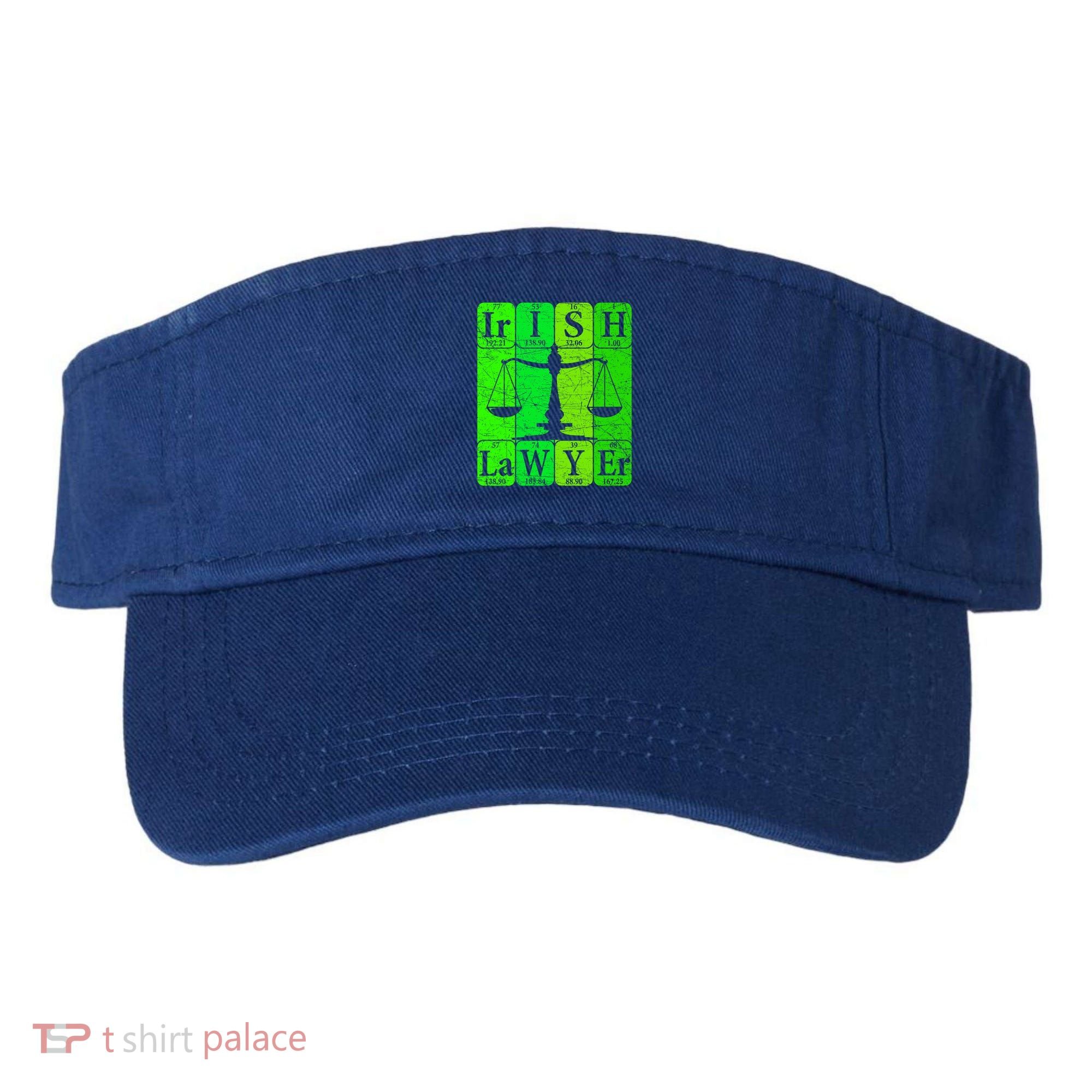 Irish Lawyer Periodic Table Elets Nerd Attorney Gift Visor