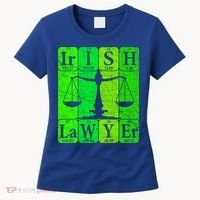 Irish Lawyer Periodic Table Elets Nerd Attorney Gift Women's T-Shirt thumb 0