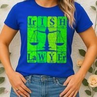 Irish Lawyer Periodic Table Elets Nerd Attorney Gift Women's T-Shirt thumb 2
