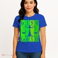Irish Lawyer Periodic Table Elets Nerd Attorney Gift Women's T-Shirt thumb 4