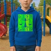 Irish Lawyer Periodic Table Elets Nerd Attorney Gift Kids Hoodie thumb 2