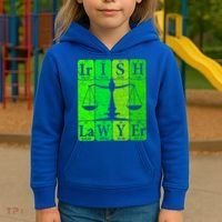 Irish Lawyer Periodic Table Elets Nerd Attorney Gift Kids Hoodie thumb 3