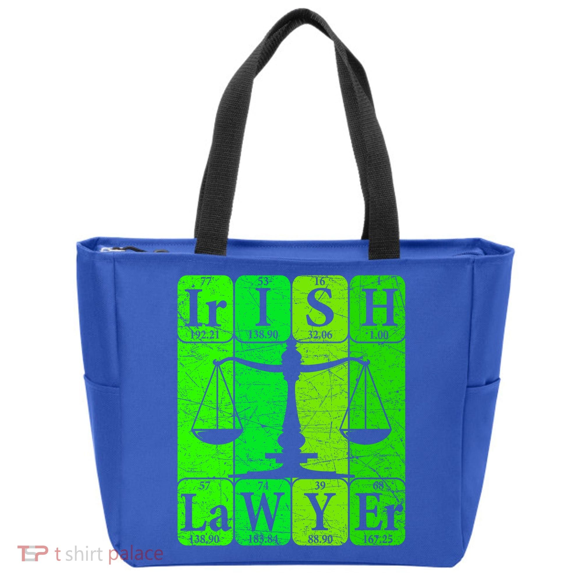 Irish Lawyer Periodic Table Elets Nerd Attorney Gift Tote Bag
