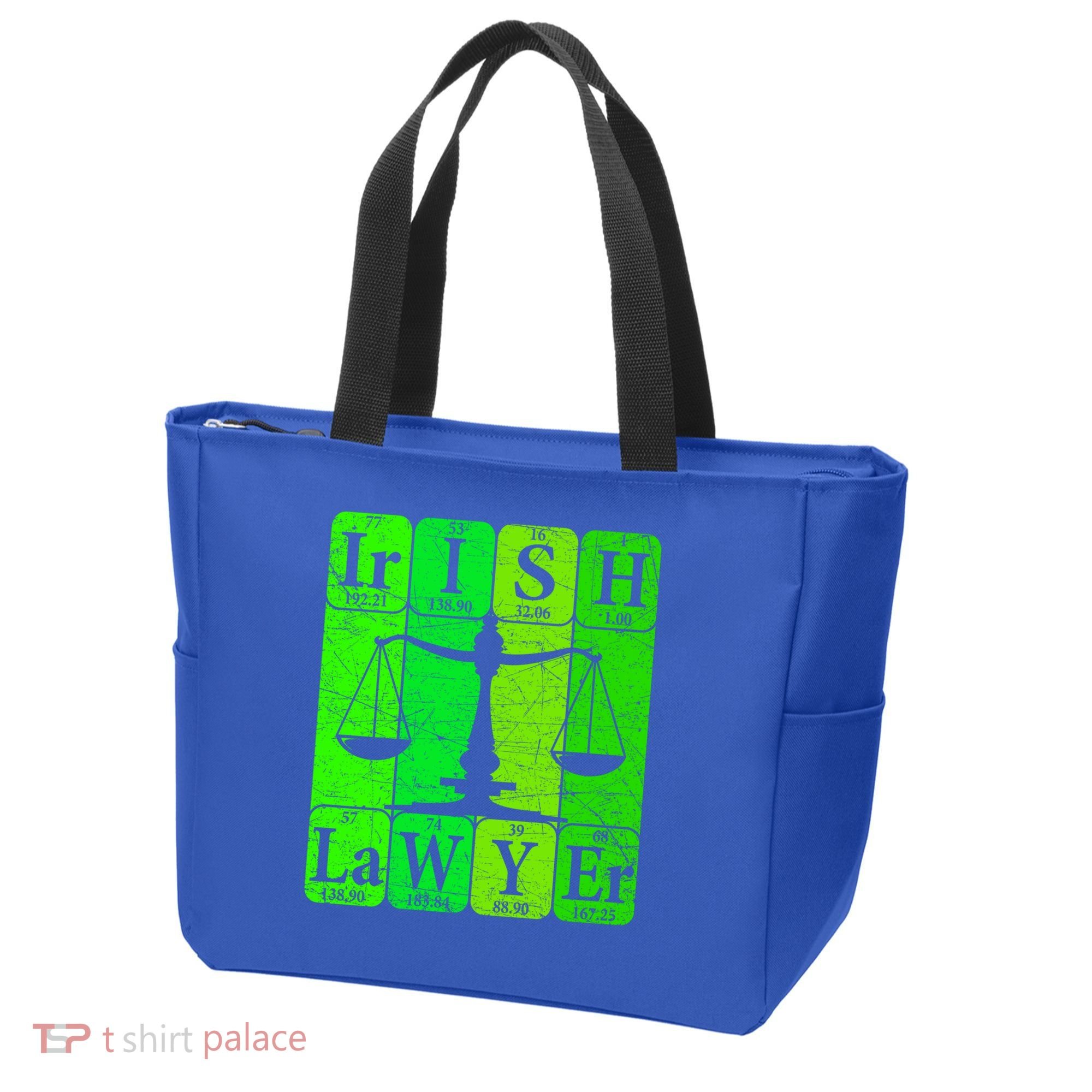 Irish Lawyer Periodic Table Elets Nerd Attorney Gift Tote Bag
