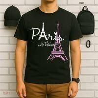 I Love Paris Eiffel Tower France French Souvenir T-Shirt thumb 6