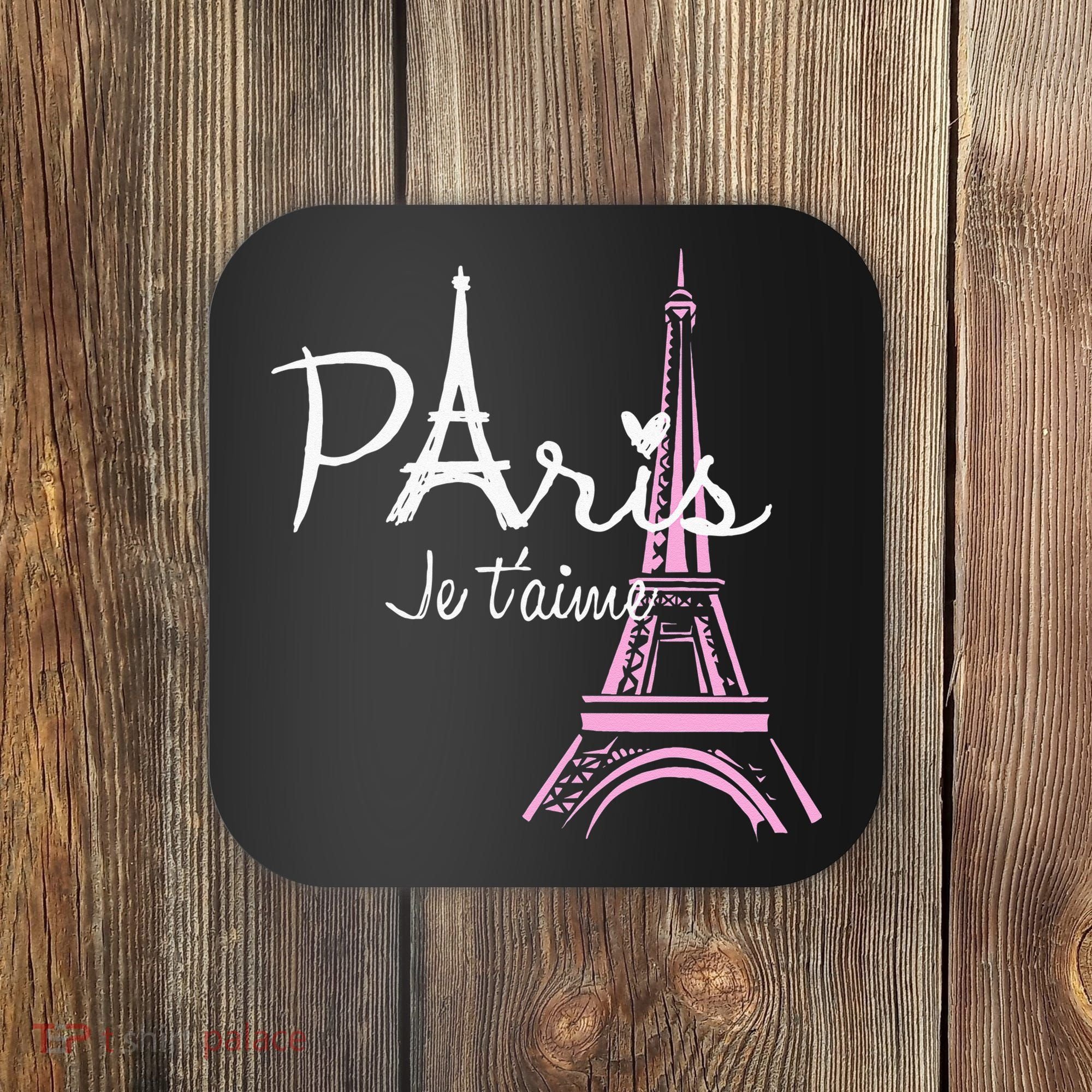 I Love Paris Eiffel Tower France French Souvenir Coaster