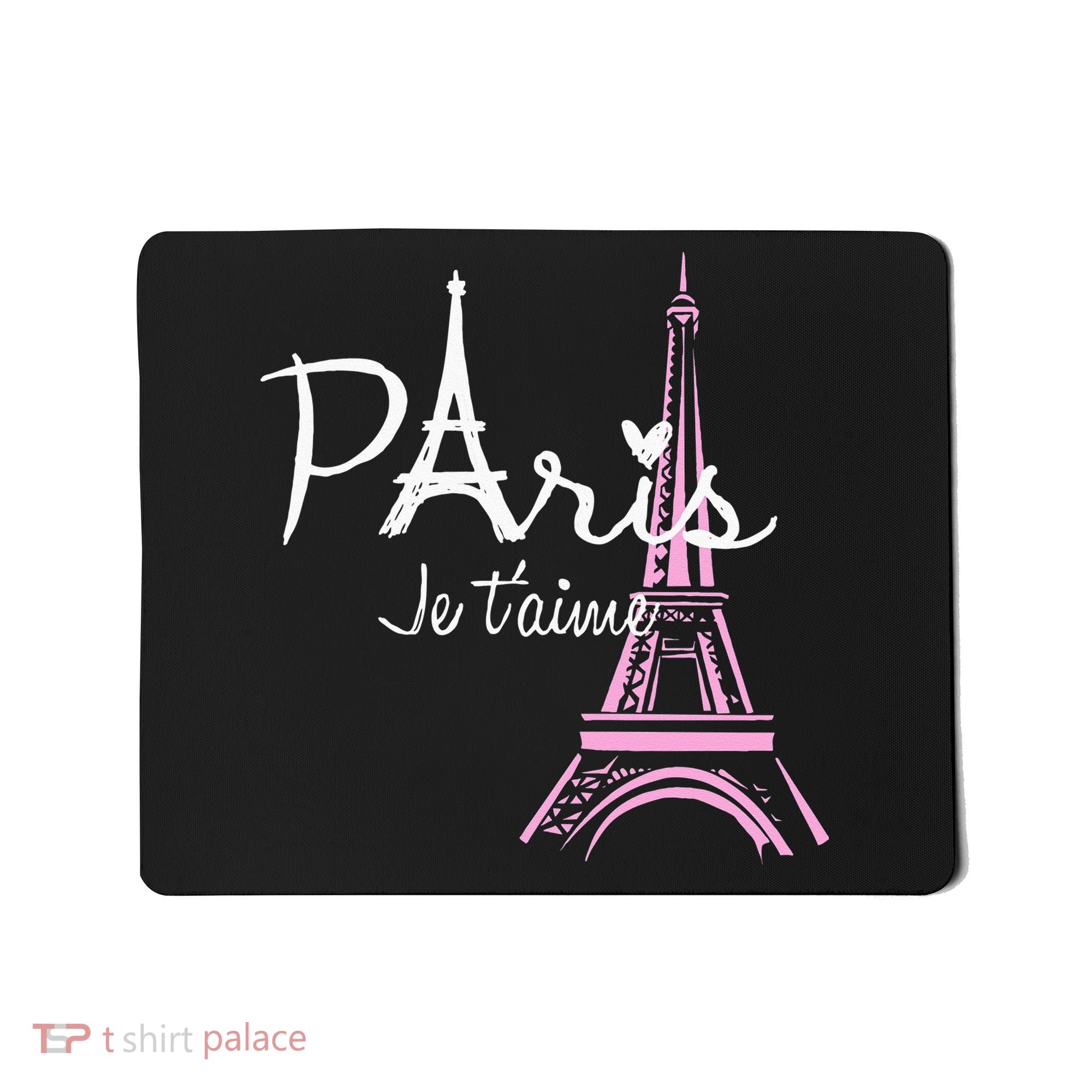 I Love Paris Eiffel Tower France French Souvenir Mousepad