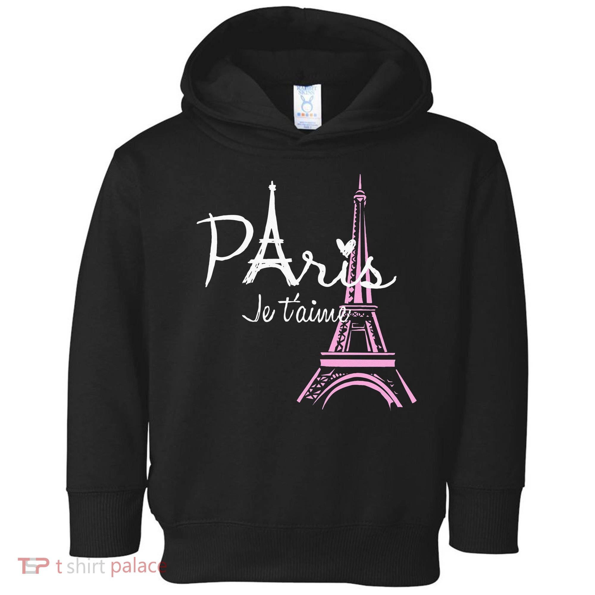 I Love Paris Eiffel Tower France French Souvenir Toddler Hoodie