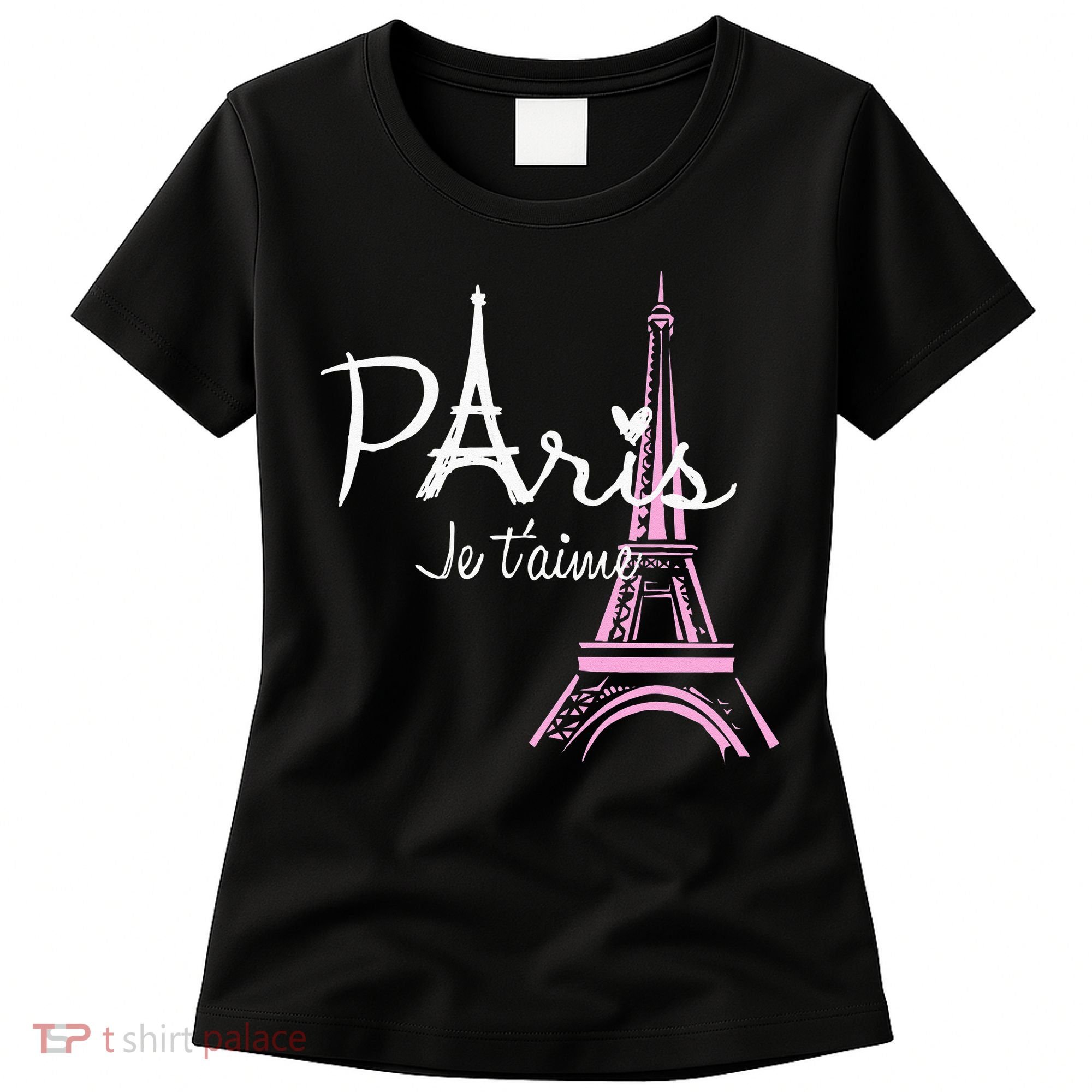 I Love Paris Eiffel Tower France French Souvenir Women's T-Shirt