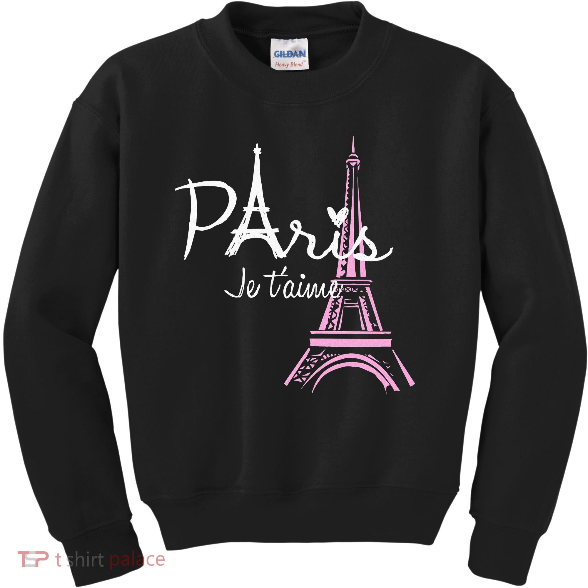 I Love Paris Eiffel Tower France French Souvenir Kids Sweatshirt