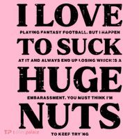 I Love Playing Fantasy Football Funny Loser Pink Men T-Shirt thumb 7