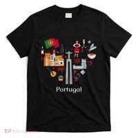 I Love Portugal Lisbon Map Iconic Traditional Souvenir Gift T-Shirt thumb 0