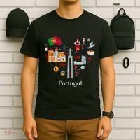 I Love Portugal Lisbon Map Iconic Traditional Souvenir Gift T-Shirt thumb 6