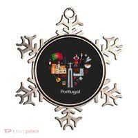 I Love Portugal Lisbon Map Iconic Traditional Souvenir Gift Ornament thumb 0