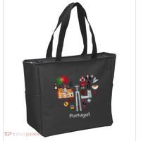 I Love Portugal Lisbon Map Iconic Traditional Souvenir Gift Tote Bag thumb 2
