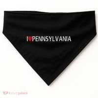 I Love Pennsylvania USA-Made Doggie Bandana thumb 0