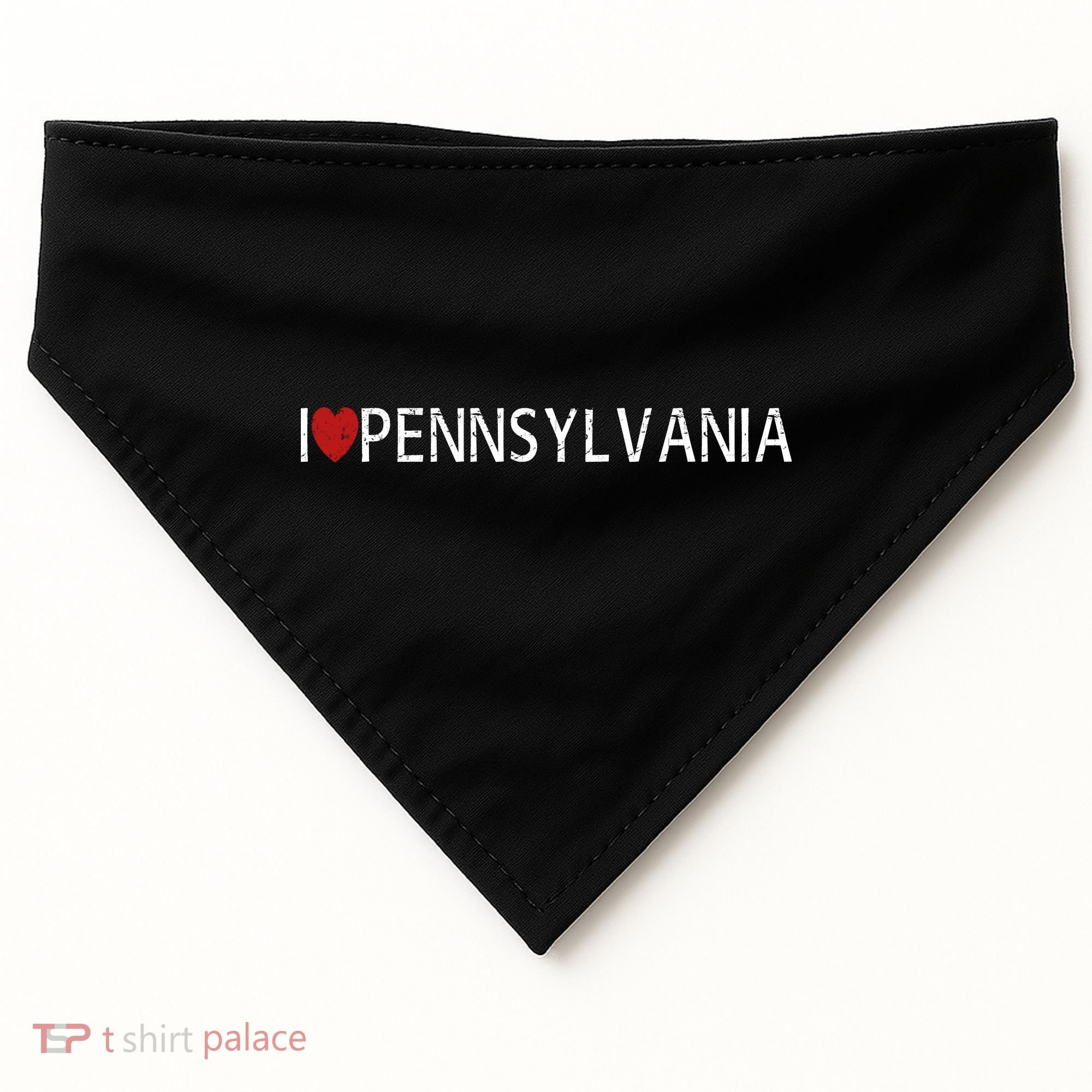 I Love Pennsylvania USA-Made Doggie Bandana