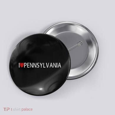 I Love Pennsylvania Button