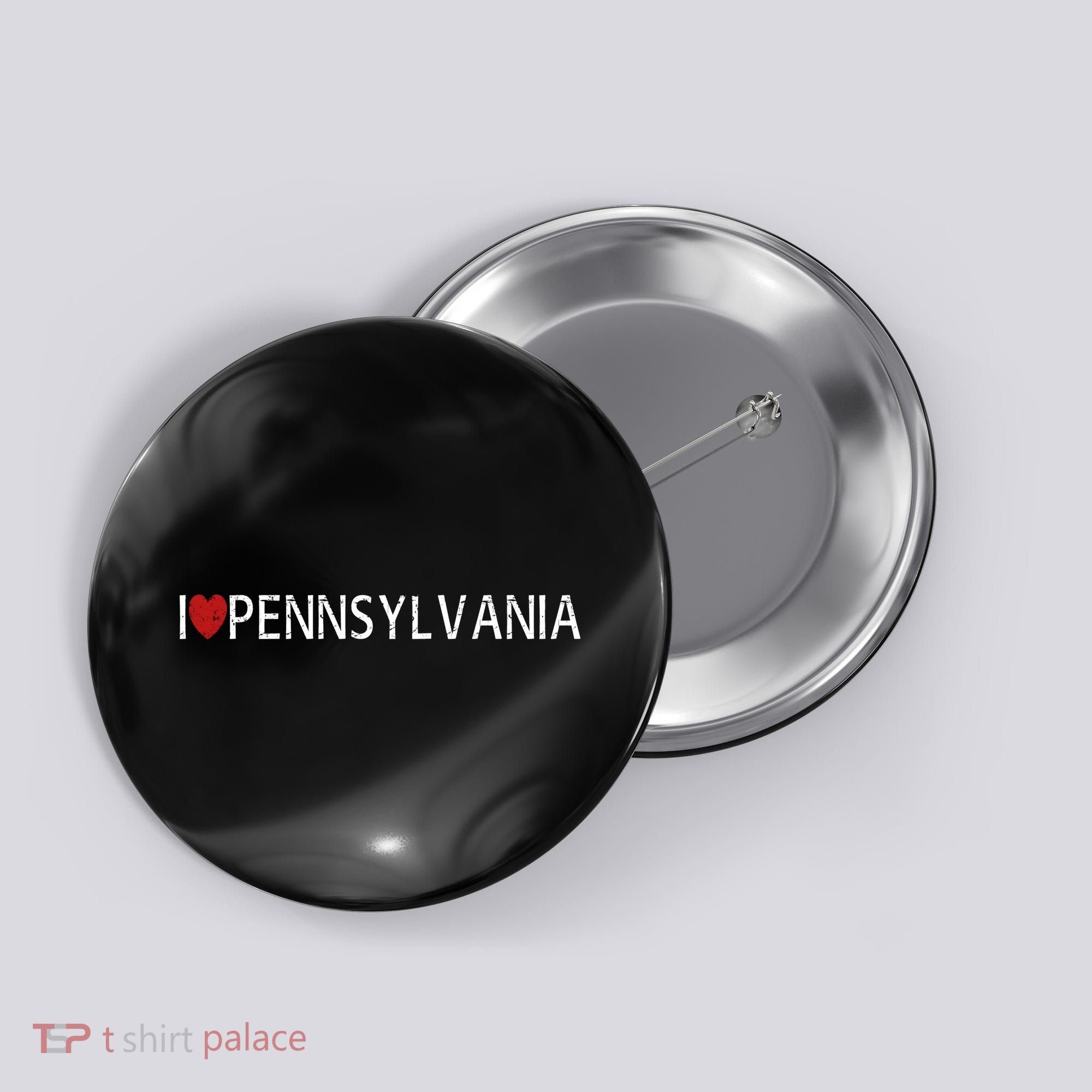 I Love Pennsylvania Button