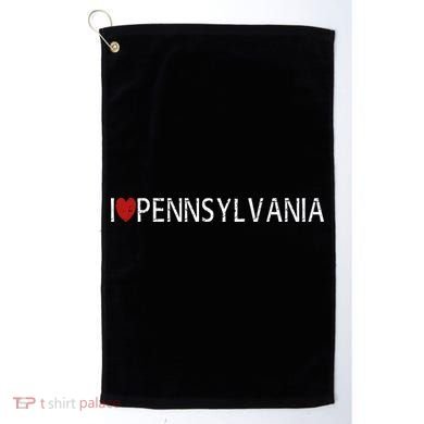 I Love Pennsylvania Golf Towel