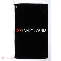 I Love Pennsylvania Golf Towel thumb 0