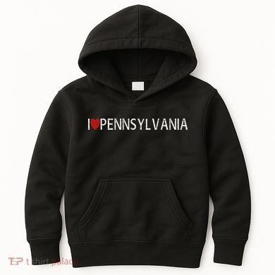 I Love Pennsylvania Kids Hoodie