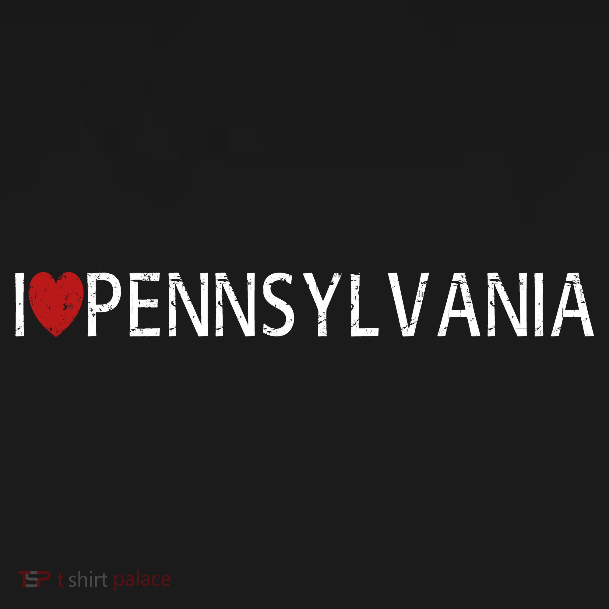 I Love Pennsylvania Kids Long Sleeve Shirt
