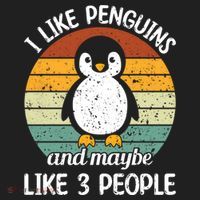 I Like Penguins And Maybe Like 3 People Women's Sweatshirt thumb 2